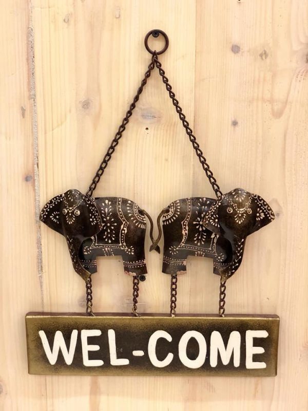 Two Cow Welcome Wall Decor
